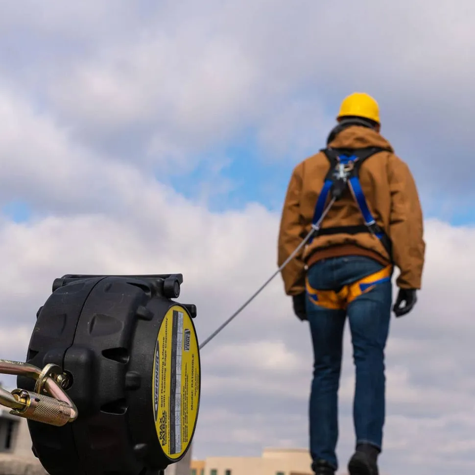 Werner Max Patrol 30' Cable Self-Retracting Galvanized Steel Leading Edge Class 2 SRL R410030LE