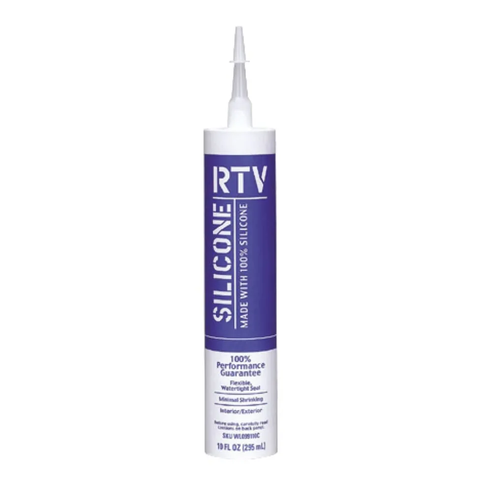 White Lighting Contractor RTV Silicone Sealant, 10 oz Cartridge, White 425-WL099112W