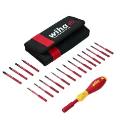 Wiha 19 Piece Insulated Softfinish Slimline Blade Set 28398