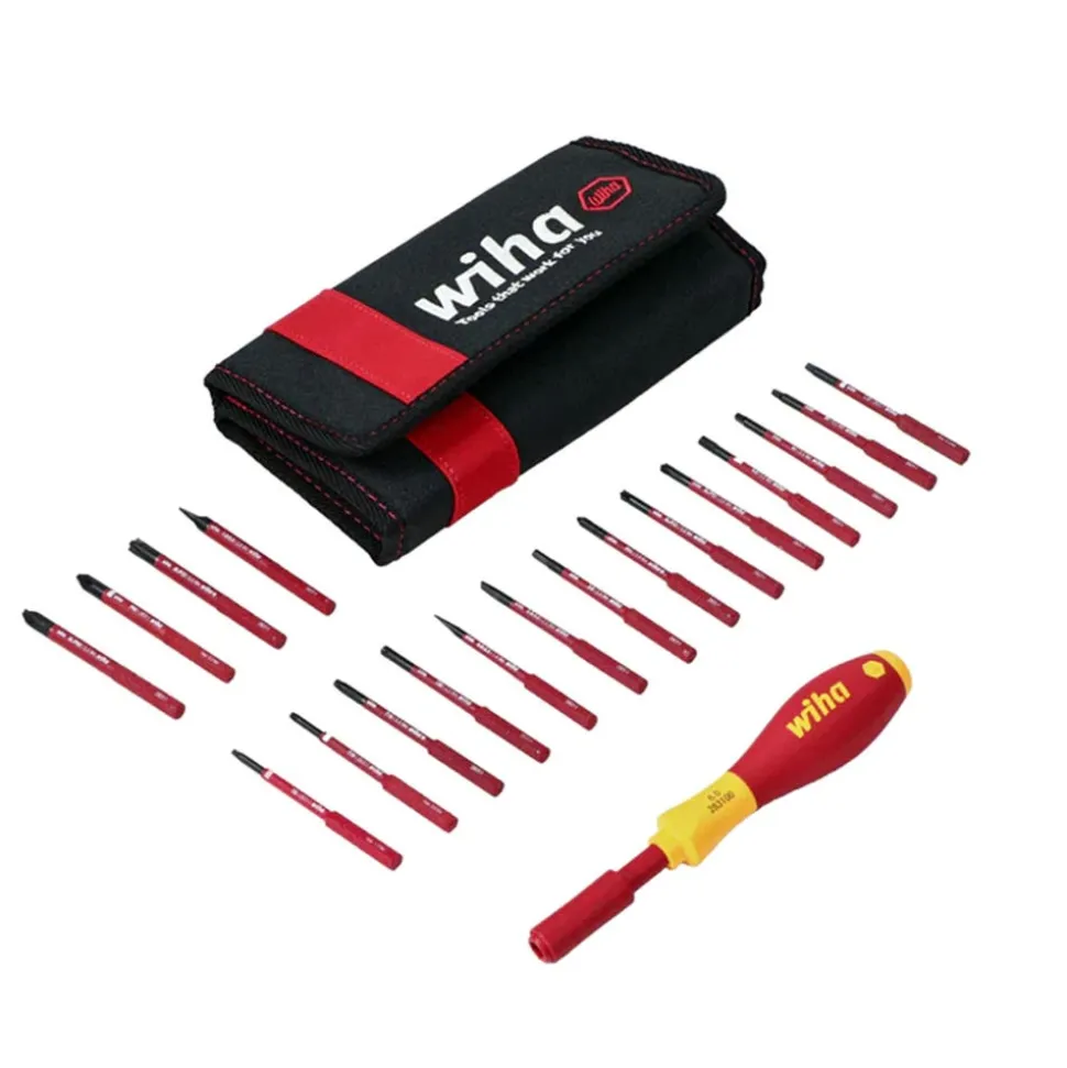 Wiha 19 Piece Insulated Softfinish Slimline Blade Set 28398