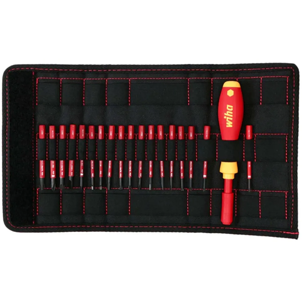 Wiha 19 Piece Insulated Softfinish Slimline Blade Set 28398