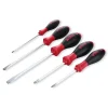 Wiha 5 Piece SoftFinish Slotted and Phillips Screwdriver Set 30273