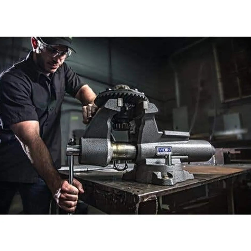 Wilton Mechanics Pro Vise 8" Jaw Width; 8-1/2" Jaw Opening; 360 deg. Swivel Base 28813