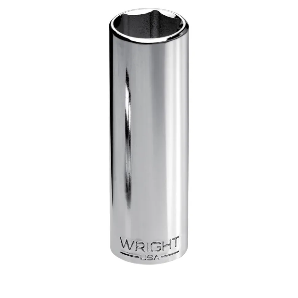 Wright Tool 1/4" Drive 6 Point Deep Metric Socket - 8mm 25-08MM