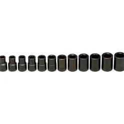 Wright Tool Impact Socket Set 12 Piece 1/2" Metric WR460